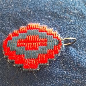 Red/blue key ring